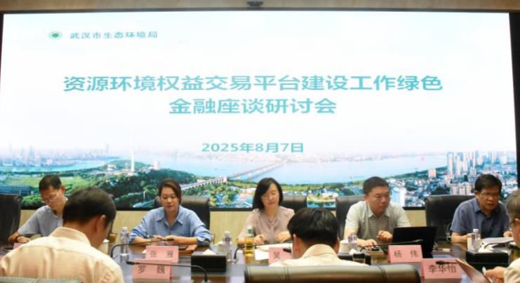 武汉市生态环境局召开资源环境权益交易平台建设工作绿色金融座谈研讨会