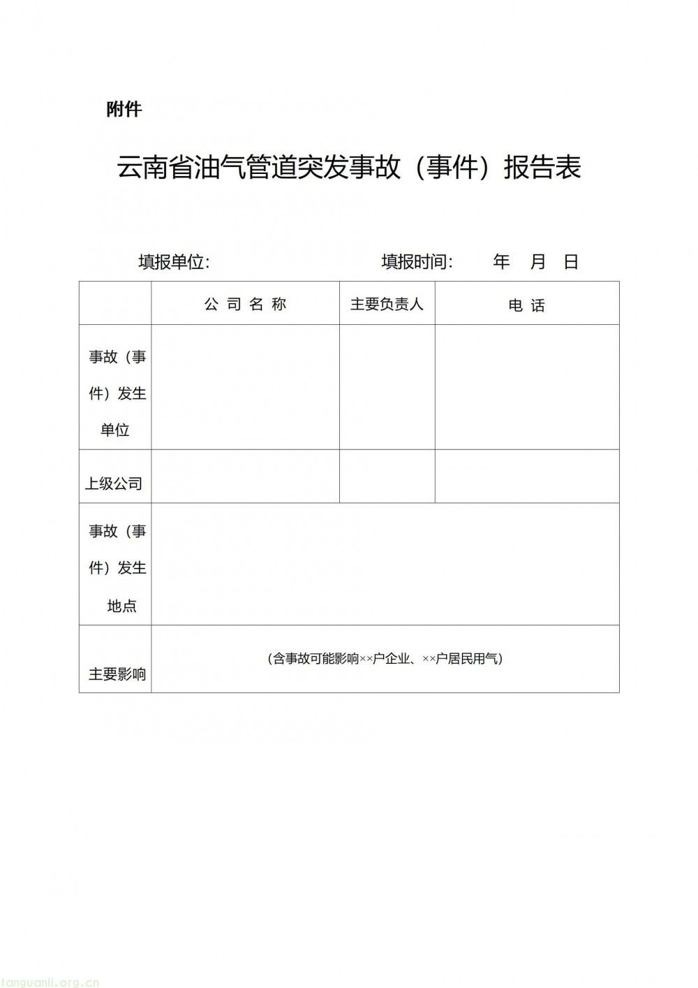 云南省能源局发布通知 部署油气长输管道突发事故(事件)信息报告工作(图1)