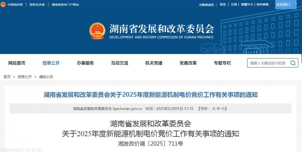 湖南深化电价市场化改革 2025 新能源机制电价竞价正式启动(图1)