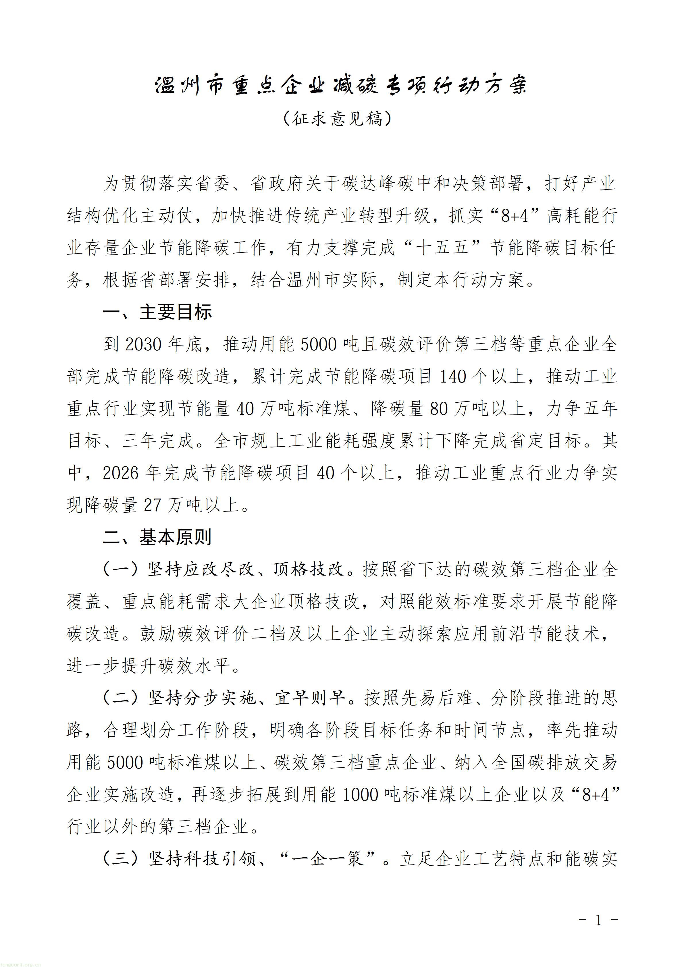 温州就重点企业减碳行动方案(征求意见稿)公开征求意见(图1) b26300f2587f468fa6a09979310a377d_01.jpg