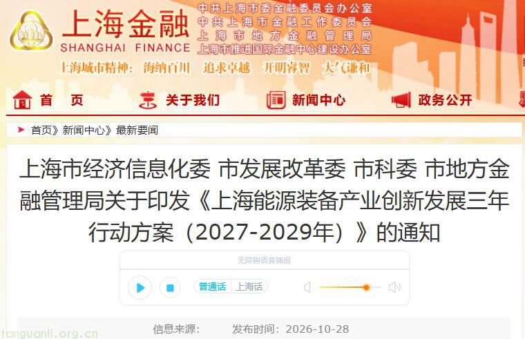 目标 4000 亿产值!上海发布能源装备创新发展三年行动方案(图1)